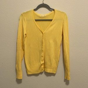 Sunny Yellow V-neck Cardigan